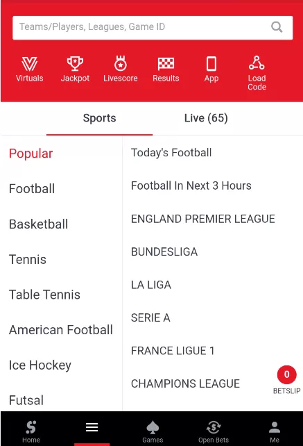 Sportybet Sports Betting